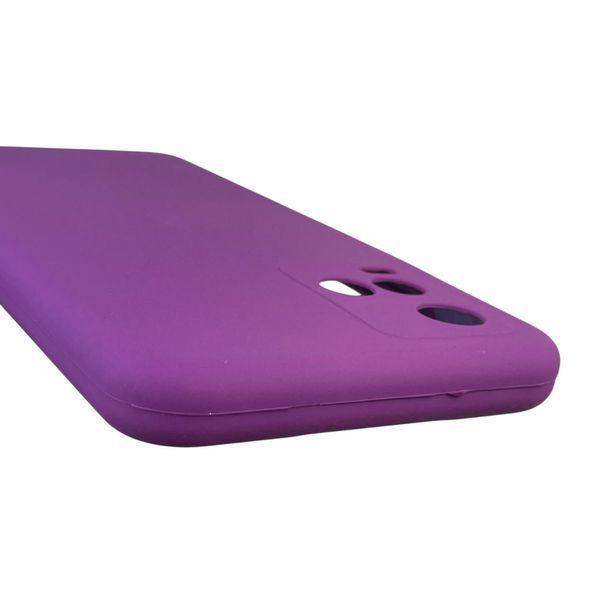 Чохол для Vivo Y33S силіконовий з мікрофіброю нековзний на віво у33с фіолетовий 0032375 фото