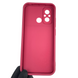 Чехол силиконовый Soft Touch с 3D принтом женским для Xiaomi Redmi 11A бордовый (Полная защита камеры) 0043174 фото 3