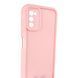 Чехол силиконовый Soft Touch для Samsung Galaxy A03s розовый (Полная защита камеры) 0053951 фото 3