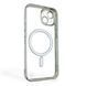 Чохол для Apple iPhone 13 з лінзами на камері з MagSafe на айфон 13 срібний 0034390 фото 2