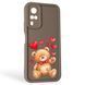 Чохол силіконовий Soft Touch з 3D принтом милий ведмедик для Vivo Y53S коричневий (Повний захист камери) 0044946 фото 1