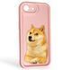 Чехол силиконовый Soft Touch с 3D принтом мема сибу для Apple iPhone 16e розовый (Полная защита камеры) 0048255 фото 1