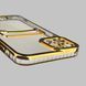 Чохол для Apple iPhone 11 Pro Max із золотою окантовкою з кишенькою для карток на айфон 11 про макс золотий 0012990 фото 5