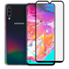 Защитное стекло МАТОВОЕ для телефона Samsung Galaxy A70 (SM-A705F) противоударное на самсунг а70 черное 0039046 фото 1