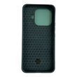 Чехол со шторкой камеры для Xiaomi 17T Pro зеленый (противоударный, кольцо в авто)