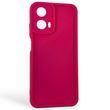Чохол силіконовий Soft Touch для Motorola G24 малиновий (Повний захист камери)