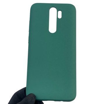 Чехол для Xiaomi Redmi Note 8 Pro силиконовый с микрофиброй нескользящий на сяоми редми нот 8 про зеленый 0032793 фото