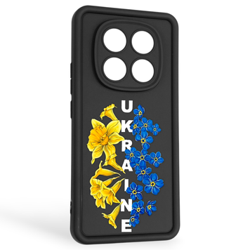 Чехол силиконовый Soft Touch с 3D принтом для Xiaomi Redmi Note 14 Pro 4G черный (Полная защита камеры) 0042385 фото
