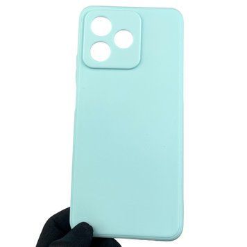 Чехол для Realme C53 с квадратными гранями с защитой камеры на реалми с53 бирюзовый 0012511 фото