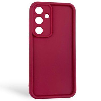 Чехол силиконовый Soft Touch для Samsung Galaxy S24 FE бордовый (Полная защита камеры) 0054097 фото