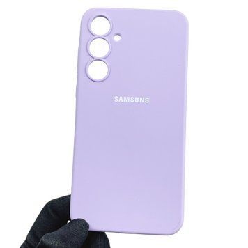 Чехол для Samsung Galaxy A55 5G (SM-A556B) люкс качества с логотипом на самсунг а55 сиреневый 0013300 фото