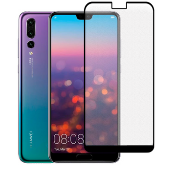 Защитное стекло МАТОВОЕ для телефона Huawei P20 Pro противоударное полноэкранное на хуавей п20 про черное 0038980 фото