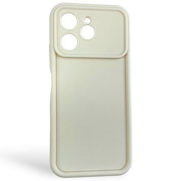 Чехол силиконовый Soft Touch для Tecno Spark 40 (KM5n) молочный (Полная защита камеры) 0054440 фото