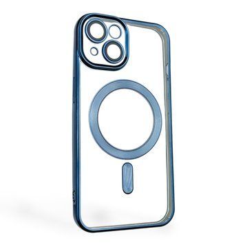 Чохол для Apple iPhone 13 з лінзами на камері з MagSafe на айфон 13 темно-синій 0034392 фото