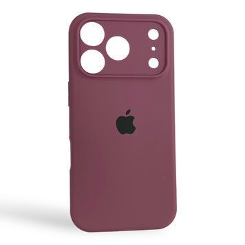 Чохол Silicone Case для Apple iPhone 17 Pro бордовий Maroon (софт-тач, повний захист камери) 0061891 фото