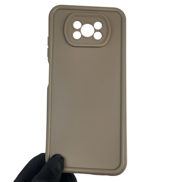 Чехол силиконовый Soft Touch для Xiaomi Poco X3 Pro коричневый (Полная защита камеры) 0039762 фото