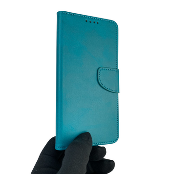 Чехол-книжка для телефона Xiaomi Redmi 13C кожанная с магнитной застежкой на сяоми редми 13с бирюзовая 0025380 фото