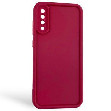 Чехол силиконовый Soft Touch для Samsung Galaxy A70 бордовый (Полная защита камеры) 0054002 фото