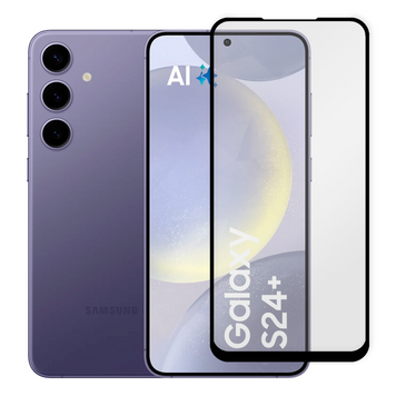 Защитное стекло для телефона Samsung Galaxy S24 Plus (SM-S926B) противоударное на самсунг с24 плюс черное 0038355 фото