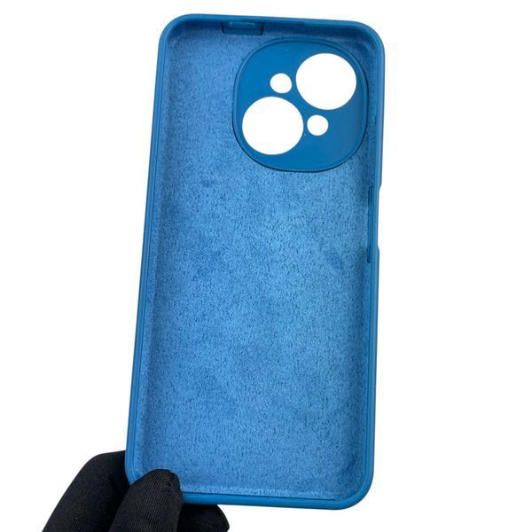 Чохол для Tecno Spark Go 2025 (KL4) силіконовий з мікрофіброю нековзний на техно спарк го 2025 синій 0032310 фото