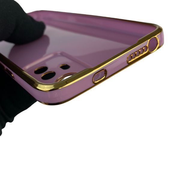 Чехол для Xiaomi Redmi Note 12S 4G с кольцом MagSafe с золотой окантовкой на редми нот 12с черничный gs1 0022630 фото