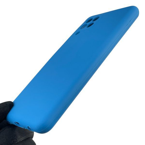 Чохол для Samsung Galaxy M22 4G (SM-M225F) силіконовий з мікрофіброю нековзний на самсунг м22 4г синій 0032123 фото