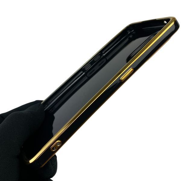 Чехол для OPPO Reno 8T 4G с кольцом MagSafe с золотой окантовкой на оппо рено 8т черный gs1 0021359 фото
