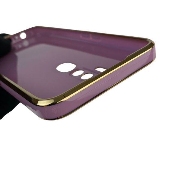 Чехол для Oppo A9 2020 с кольцом-подставкой с золотой окантовкой на оппо а9 2020 черничный gs1 0020978 фото
