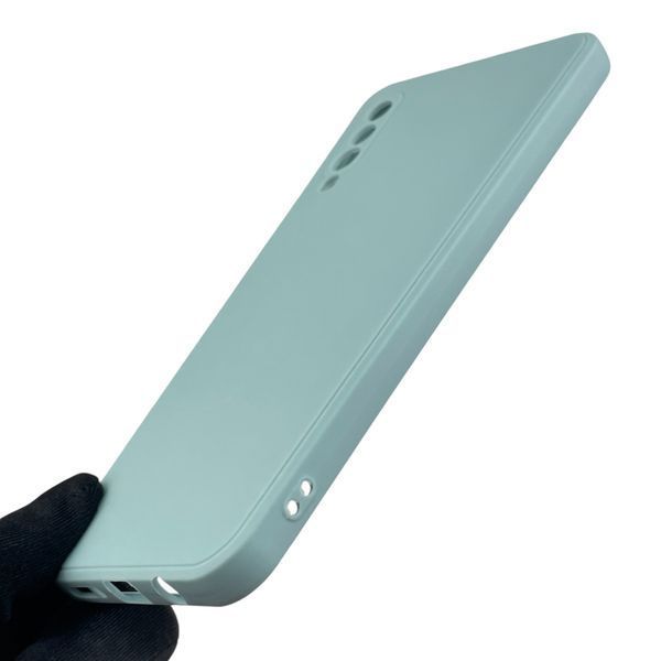 Чехол для Samsung Galaxy A7 2018 (A750) с квадратными гранями с защитой камеры на самсунг а7 а750 серый 0012561 фото
