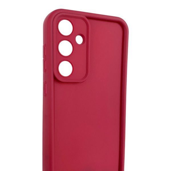 Чехол силиконовый Soft Touch для Samsung Galaxy S24 FE бордовый (Полная защита камеры) 0054097 фото