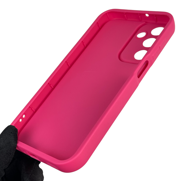 Чохол силіконовий Soft Touch з 3D принтом для Samsung Galaxy A25 5G (SM-A256B) малиновий (Повний захист камери) 0040480 фото