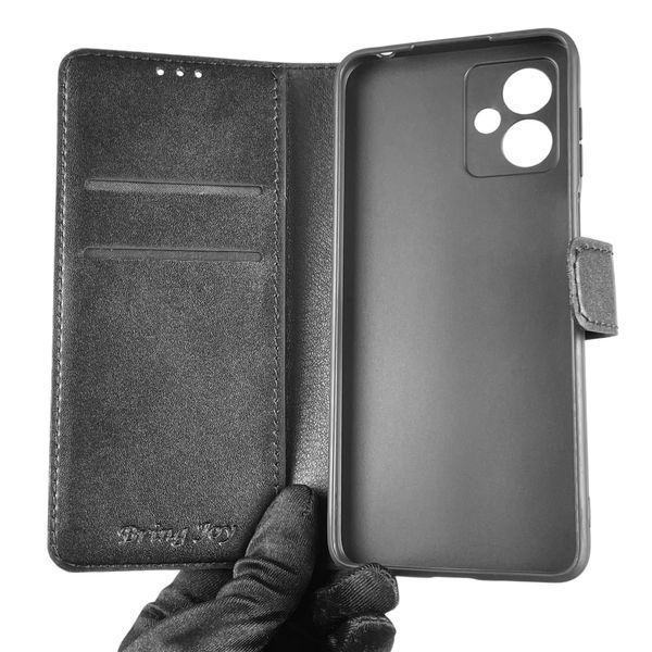 Чохол-книжка для Motorola Moto G14 (PAYF0006RS) із застібкою на магніті на моторолу г14 чорна 0011872 фото