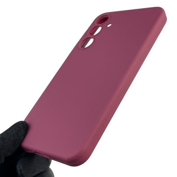 Чохол для Samsung Galaxy A55 5G (SM-A556B) силіконовий з мікрофіброю нековзний на самсунг а55 5г бордовий 0032087 фото