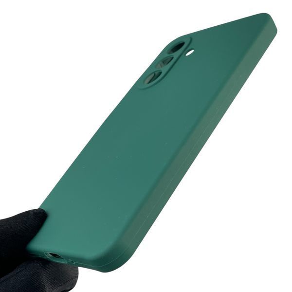 Чехол для Samsung Galaxy A26 (SM-A266) силиконовый с микрофиброй нескользящий на самсунг а26 зеленый 0031894 фото