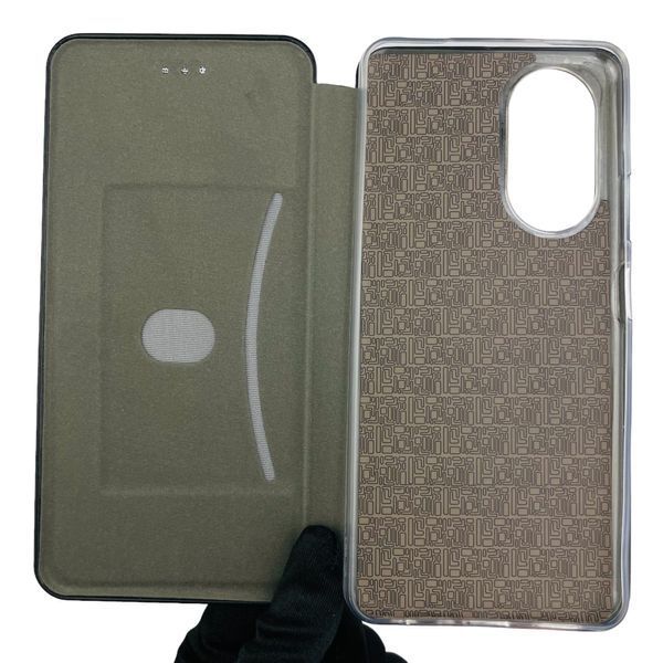 Чехол-книжка для OPPO A58 4G с подставкой на оппо а58 4г чёрная 0001628 фото
