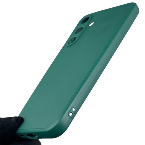 Чохол для Samsung Galaxy A55 5G (SM-A556B) з квадратними гранями із захистом камери на самсунг а55 зелений 0012611 фото