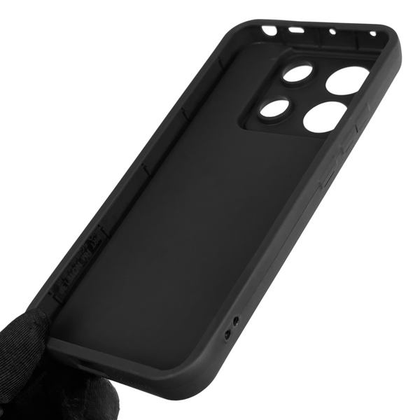 Чохол силіконовий оригінальний Soft Touch з 3D принтом милий ведмедик для Xiaomi POCO X6 чорний (Повний захист камери) 0043850 фото