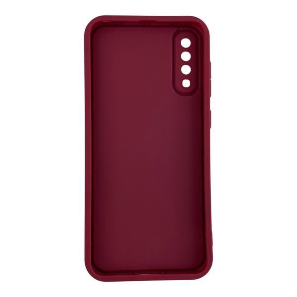 Чехол силиконовый Soft Touch для Samsung Galaxy A70 бордовый (Полная защита камеры) 0054002 фото