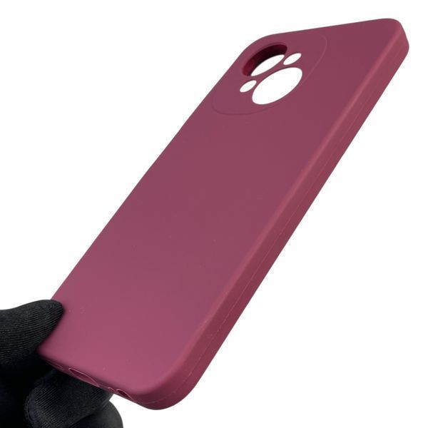 Чохол для Tecno Spark Go 1 (KL4) силіконовий з мікрофіброю нековзний на техно спарк го 1 бордовий 0032295 фото