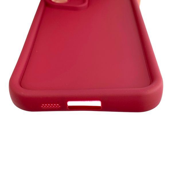 Чехол силиконовый Soft Touch для Samsung Galaxy S24 FE бордовый (Полная защита камеры) 0054097 фото