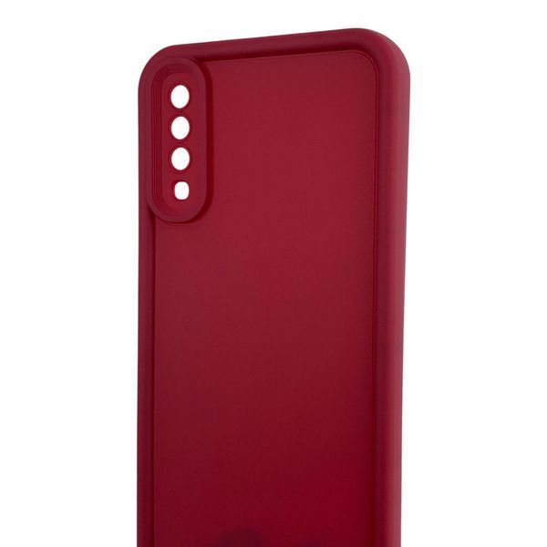 Чехол силиконовый Soft Touch для Samsung Galaxy A70 бордовый (Полная защита камеры) 0054002 фото