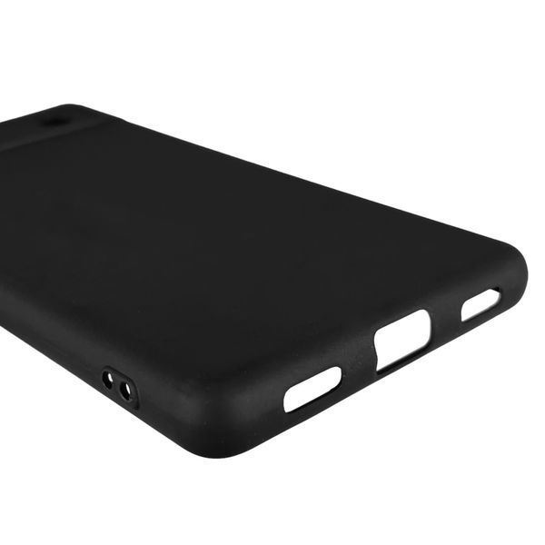 Чохол для Google Pixel 6A однотонний із захистом камери на гугл піксель 6а чорний 0004401 фото