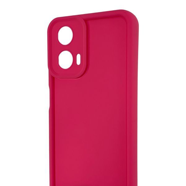 Чохол силіконовий Soft Touch для Motorola G24 малиновий (Повний захист камери) 0054384 фото