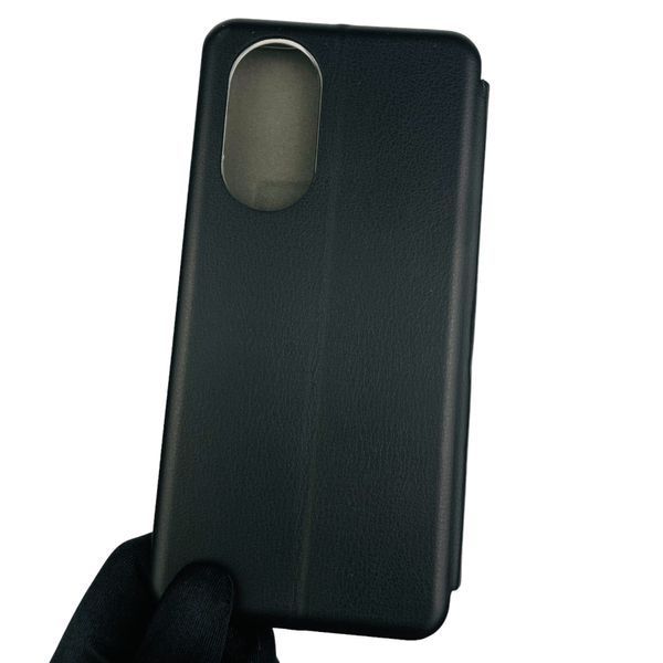 Чехол-книжка для OPPO A58 4G с подставкой на оппо а58 4г чёрная 0001628 фото