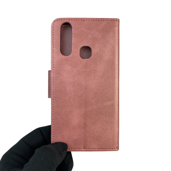 Чохол-книжка для телефона Vivo Y15 шкіряна з магнитною застібкою на віво у15 рожева 0025547 фото
