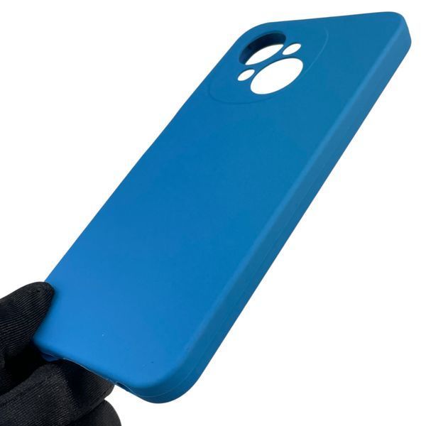Чохол для Tecno Spark Go 2025 (KL4) силіконовий з мікрофіброю нековзний на техно спарк го 2025 синій 0032310 фото