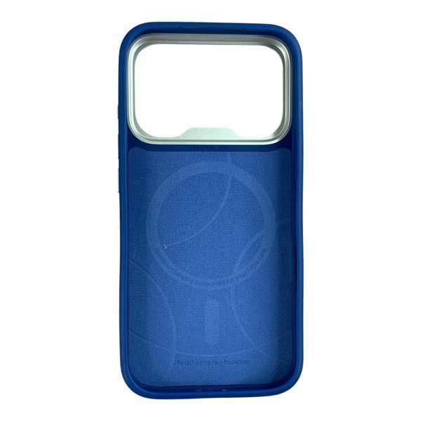 Чохол Kajsa Glamorous Crazy Horse для iPhone 17 Pro синій (MagSafe, металеве кільце камери, преміум) 0061991 фото