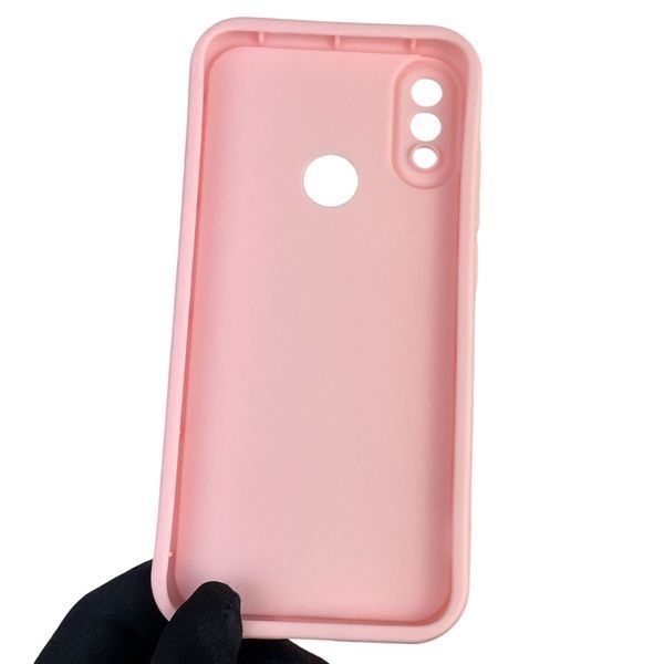 Чехол силиконовый оригинальный Soft Touch с 3D принтом мема сибу для Xiaomi Redmi Note 7 розовый (Полная защита камеры) 0047983 фото