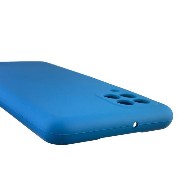 Чохол для Samsung Galaxy M22 4G (SM-M225F) силіконовий з мікрофіброю нековзний на самсунг м22 4г синій 0032123 фото