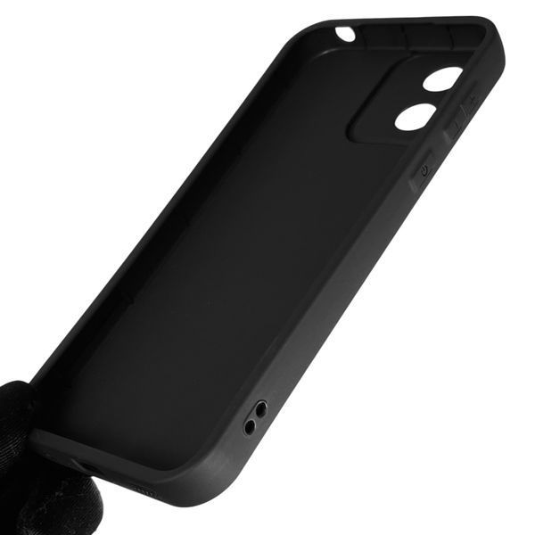 Чохол силіконовий оригінальний Soft Touch з 3D принтом кумедний тед ведмідик для Motorola Moto E13 (PAXT0034) чорний (Повний захист камери) 0048417 фото